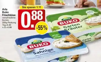 WEZ Arla Buko Frischkäse 200 g Packung Angebot