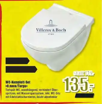 B1 Discount Baumarkt Villeroy & Boch Wc-komplett-set „o.novo Oder Targa” Angebot