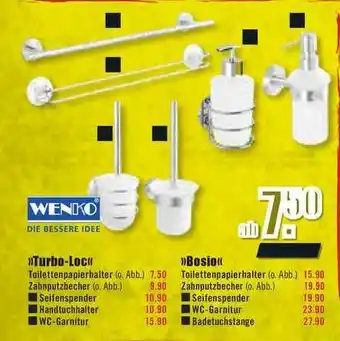 B1 Discount Baumarkt Wenko „turbo-loc” Oder „bosio” Angebot