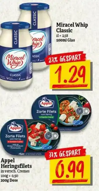 nah & gut Miracel Whip Classic Appel Heringsfilets Angebot