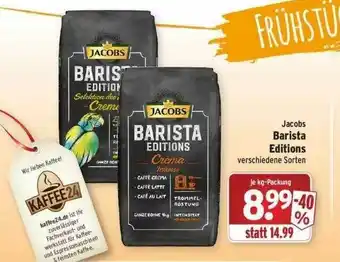 Wasgau Jacobs Barista Editions Angebot