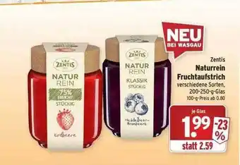 Wasgau Zentis Naturrein Fruchtaufstrich Angebot