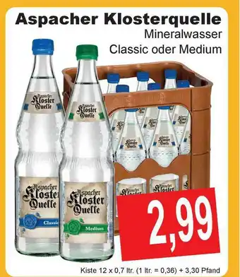 Getränke Göbel Aspacher Klosterquelle Angebot