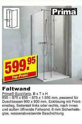 Leymann Baustoffe Faltwand Prima Angebot