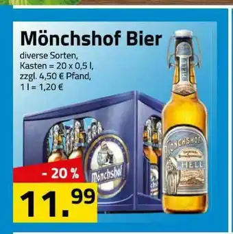 Logo Getränkemarkt Mönchshof Bier Angebot