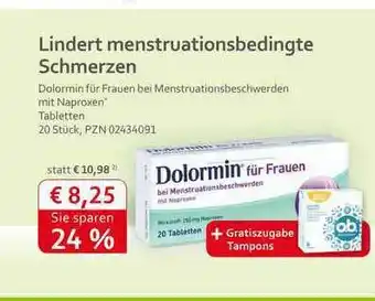 Pascal Apotheke Dolormin Für Frauen Bei Menstruationsbeschwerden Mit Naproxen Angebot