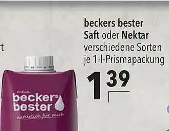 CITTI Markt Beckers Bester Saft Oder Nektar Angebot