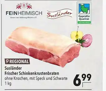 CITTI Markt Susländer Frischer Schinkenkrustenbraten Angebot