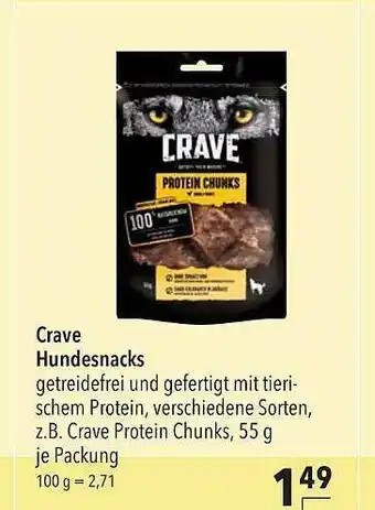 CITTI Markt Crave Hundesnacks Angebot