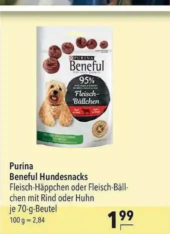 CITTI Markt Purina Beneful Hundesnacks Angebot