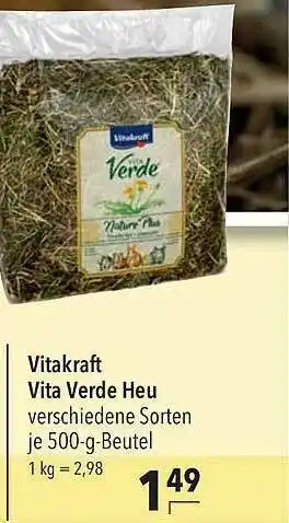 CITTI Markt Vitakraft Vita Verde Heu Angebot