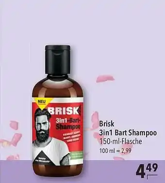 CITTI Markt Brisk 3in1 Bart Shampoo Angebot