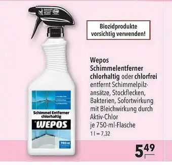 CITTI Markt Wepos Schimmelentferner Chlorhaltig Oder Chlorfrei Angebot