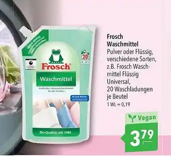 CITTI Markt Frosch Waschmittel Angebot