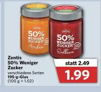 Combi Zentis 50% Weniger Zucker Angebot