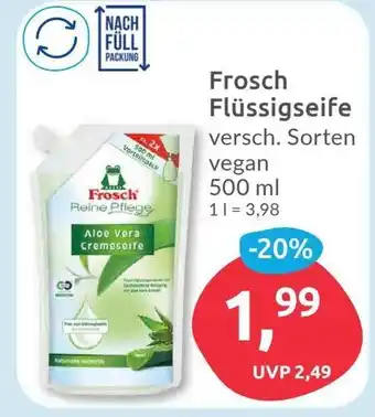 Budni Frosch Flüssigseife versch. Sorten vegan 500ml Angebot