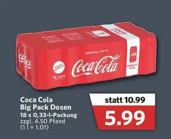 Combi Coca-cola Big Pack Dosen Angebot