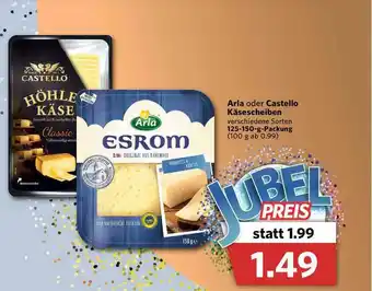 Combi Arla Oder Castello Käsescheiben Angebot