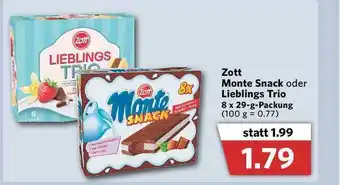 Combi Zott Monte Snack Oder Lieblings Trio Angebot