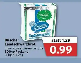 Combi Büscher Landschwarzbrot Angebot