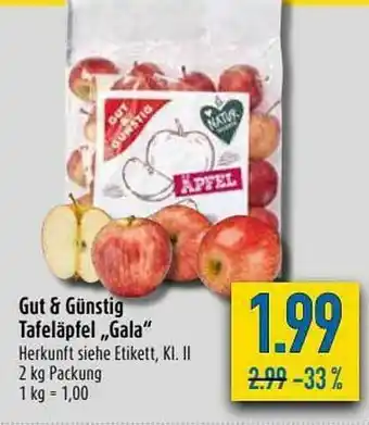 diska Gut & Günstig Tafeläpfel „gala” Angebot