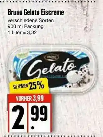 Edeka Bruno Gelato Eiscreme Angebot