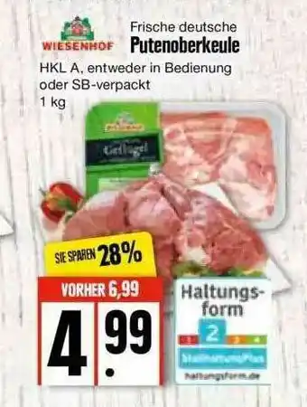 Edeka Wiesenhof Putenoberkeule Angebot