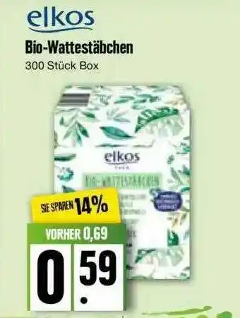 Edeka Elkos Bio-wattestäbchen Angebot