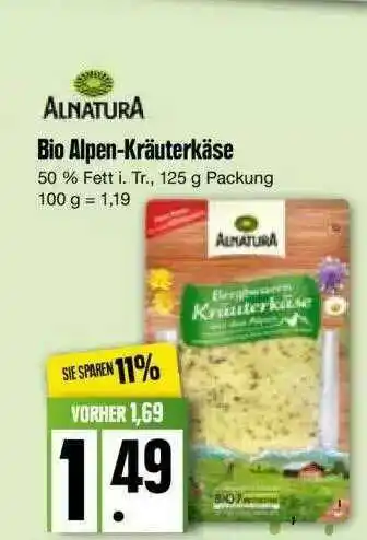 Edeka Alnatura Bio Alpen-kräuterkäse Angebot