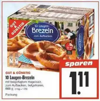 Edeka Gut & Günstig 10 Laugen-brezeln Angebot