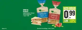 Edeka Edeka Bio Sandwich Angebot