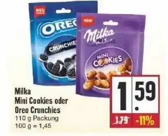 Edeka Milka Mini Cookies Oder Oreo Crunchies Angebot