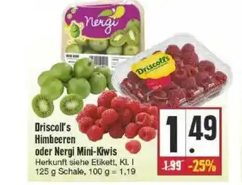 Edeka Driscoll's Himbeeren Oder Nergi Mini-kiwis Angebot