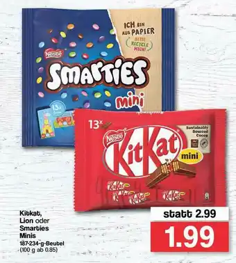 Famila Nord Ost Kitkat Lion Oder Smarties Minis Angebot