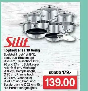 Famila Nord Ost Silit Topfset Pisa 10 Tlg Angebot