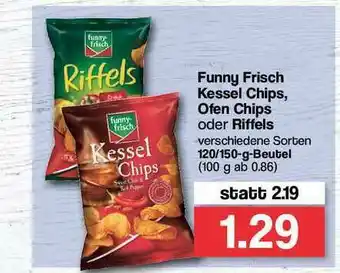 Famila Nord Ost Funny Frisch Kessel Chips, Ofen Chips Oder Riffels Angebot