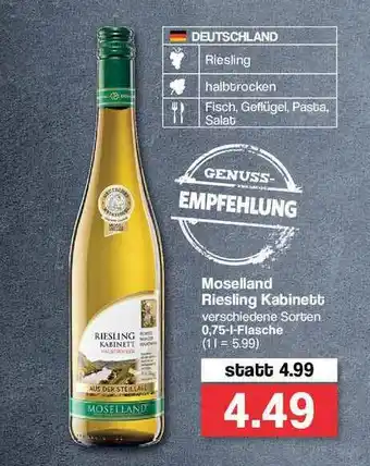 Famila Nord Ost Moselland Riesling Kabinett Angebot