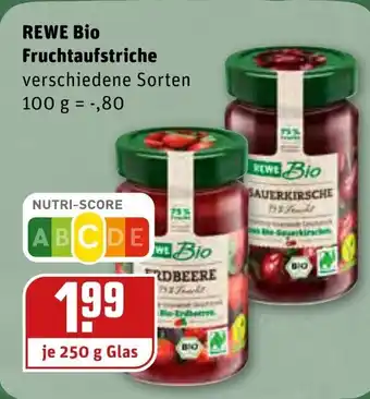 REWE Center Rewe Bio Fruchtaufstriche 250g Angebot