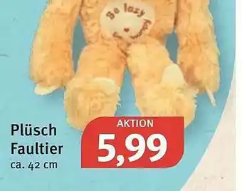 Feneberg Plüsch Faultier Angebot