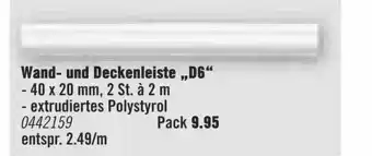 Hornbach Wand- Und Deckenleiste „d6” Angebot