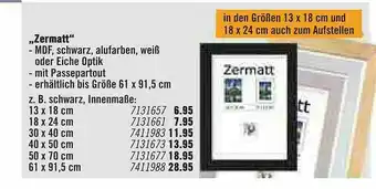 Hornbach „zermatt” Angebot