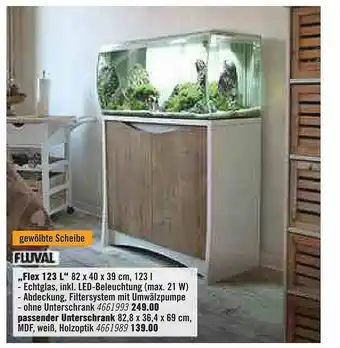 Hornbach Fluval „flex 123 L” Angebot