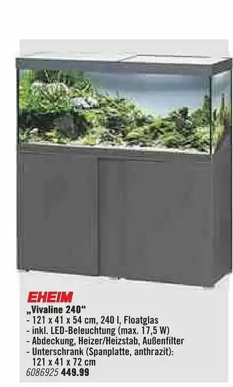 Hornbach Eheim „vivaline 240” Angebot