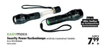 Mäc Geiz Easymaxx Security Power-taschenlampe Angebot