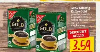 nah & gut Gut & Günstig Kaffee Gold Angebot