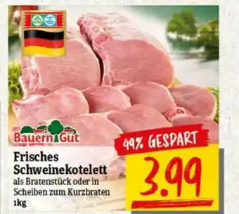 nah & gut Frisches Schweinekotelett Bauern Gut Angebot