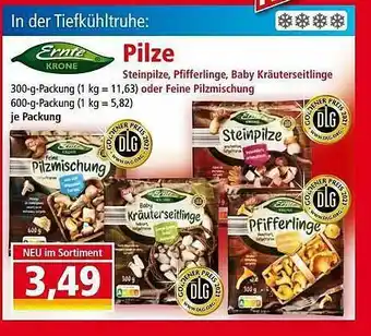 Norma Ernte Krone Pilze Angebot