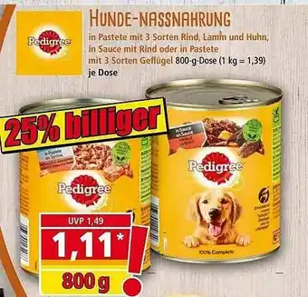 Norma Pedigree Hunde-nassnarhrung Angebot