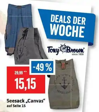 Stolz Tony Brown Seesack „canvas” Angebot