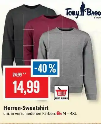 Stolz Herren-sweatshirt Tony Brown Angebot